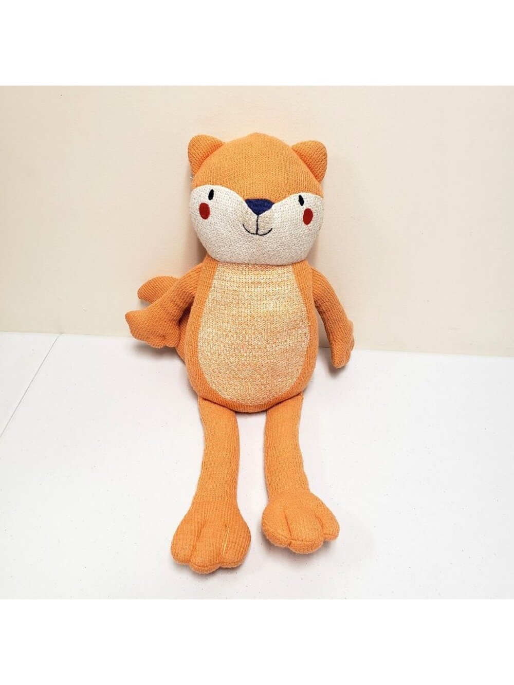 Cloud Island 21" Orange Fox Knit Stuffed Animal 2018 Plush